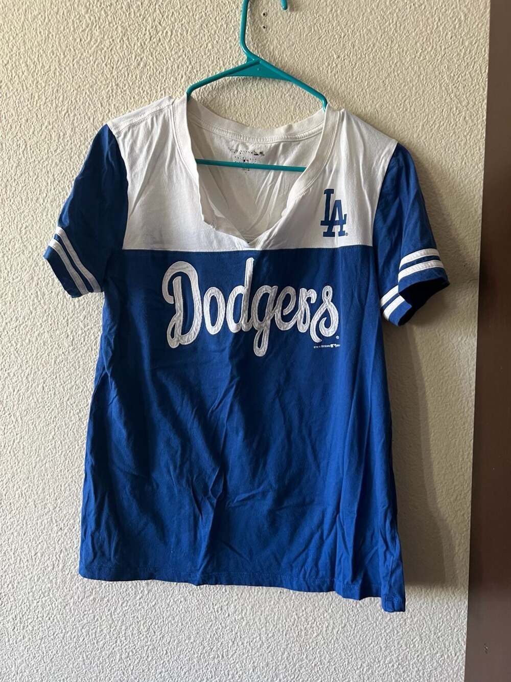 Los Angeles Dodgers Women's MLB V-Neck Graphic T-Shirt by 5th & Ocean
